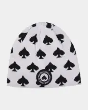 Thrasher Oath White Skully Beanie Hat