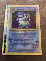 Blastoise Holographic Holo Shiny Credit Card Skin Decal Pokemon Small Chip