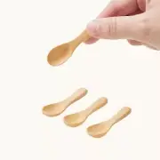 Dakorn Set of 4 Handmade Tiny Wooden Spoons, Mini size 2.3", Condiment Spoons