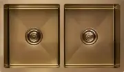 Stainless Steel Copper Kitchen Sink 304 Undermount/Topmount Double Bowl