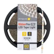Soft Bright White, 60 LEDs/M, 8.2' (2.5M) RibbonFlex LED Tape Light.. 142210