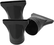 Mikinona Hair Dryer Diffuser Nozzlereplacement 3 Pack Black Plastic Hairdressing Tool Salon Grade