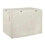 Dog Cover Oxford Cloth Pet Kennel Cover Universal Fit for 36 Inches Wire Dog Beige