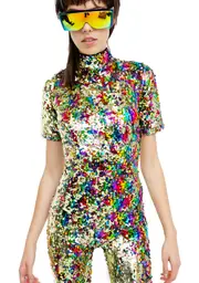[Jaded London] Rainbow Sequin Jumpsuit