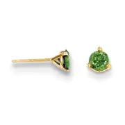 14k .50ct. Green Diamond Stud Earrings