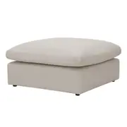 Millie Fabric Ottoman Modular Sofa Light Beige