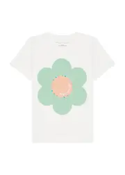 Stella Mccartney Kids Printed Embellished Cotton T-shirt - Ivory - 12YR (12 Years) 12YR (12 years)