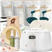 Waxing Kit for Women & Men - L3 Digital Warmer, Silicone Wax Pot Liner, Hair ...