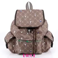 在飛比找蝦皮購物優惠-Lesportsac Snoopy 咖啡史努比 7357 中