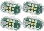 4Pcs LED Aircraft Strobe Light, 7 Colors LED Strobe Drone Light Night Warning Lights for Car Motorcycle Bike Scooter Drone