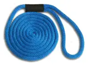 5/8" x 10' Solid Braid Nylon Dock Lines - Royal Blue - Made in USA