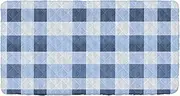 Plaid Blue White Toddler Travel Bed Sheet Washable Cot Sheet for Folding Travel Bed for Kids Travel Mattress 50'' x 25'' (Sheet,Bed Not Included)