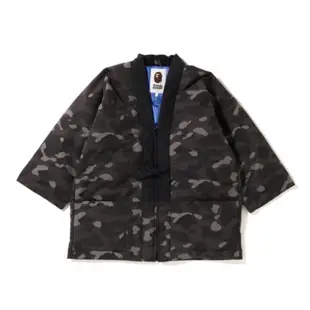 A bathing ape bape 黑迷彩 浴衣 浴衣外套