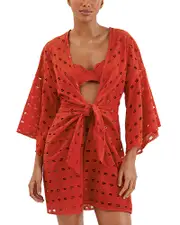ViX Perola Eyelet Cover-Up Dress