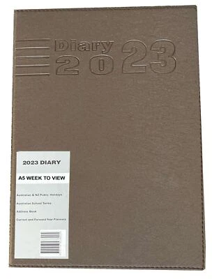 A5 Diary Calendar Year Week To View JAN - DEC 2023