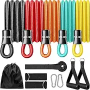 Resistance Bands with Handles, Exercise Bands Resistance Bands Set for Men and Women; Upgrade Pilates Flexbands Stretch Workout Bands with Door Anchor