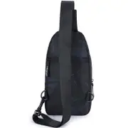 Men Oxford Cloth Chest Bag Line Black Sporty Messenger Bag