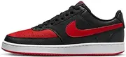 [Nike] Mens Court Vision Low Sneaker,Black/University Red,14