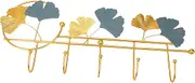 KALLORY Wall Mounted Coat Rack Heavy Duty Multi Hook Hanger with Leaf Design for Home Entryway Key Holder Space Saving Storage for Coats Hats and Towels