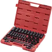 43 Pc. 1/2" Drive Metric Socket Master Set 2569 SUNEX TOOLS 2569 0 Metal