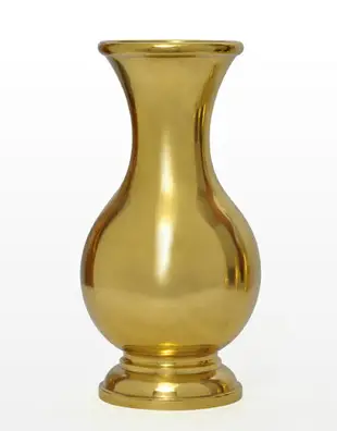 黃銅光身花瓶擺件家用供佛供瓶觀音凈水瓶供奉插花花瓶佛具用品