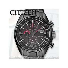 CITIZEN 星辰 手錶專賣店 CA0595-54E 光動能 男錶 三眼功能 不鏽鋼錶殼錶帶 強化礦石玻璃