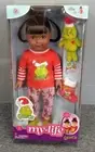 My Life As Poseable Grinch Sleepover 18'' Doll Dark Brunette Hair - Brown Eyes