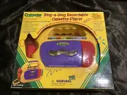 Rare CRAYOLA Sing-A-Long Recordable Cassette Player w Mic Ages 3+ NEW