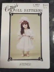Doll Dress Connie's Doll Pattern Steiner Girls Victorian Dress Under Cap 13", 19