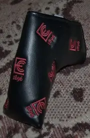 NEW PRG Magnetic Dancing Blade Putter Head Cover EXMOOR COUNTRY CLUB Black & Red