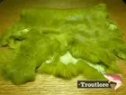 COMPLETE RABBIT HIDE DYED OLIVE by HARELINE DUBBIN - NEW FLY TYING SKIN MATERIAL