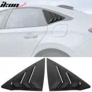 For 22-25 Honda Civic 11th Gen 4DR Sedan Side Window Louver Vent ABS Matte Black (for: Honda)