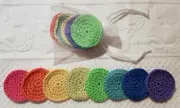 Crochet Face Scrubbies/Makeup Remover Pads (pk of 8) 100% cotton hand-made