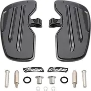 Aferrizu Motorcycle Driver Floorboards Foot Pegs for Indian Scout Sixty Bobber Replace Part Compatible with Indian Scout 2015-2021 (Black)