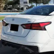 For 19-25 Nissan Altima Pearl White V-Style Rear Trunk Lid Spoiler Wing W-Power