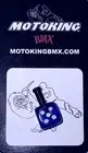 MOTOKING BMX ORIGNAL DICE CABLE TIP TRANS BLUE - GT,HARO,SE,SCHWINN,MONGOOSE, RL