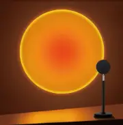 Sunset Lamp Projector, 180 Degree Rotation Sunset Projection Light Led Night ...