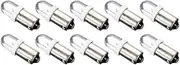 10Pcs BA9S T4W LED Car Light Bulb Auto Interior Lamp Round Leds Marker Light Emitting Diode,Yellow