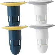 Cabilock 4pcs Filter Drain Cover Bathtub Plug Sink Stopper Replacement Bathtub Stopper Plastic Sink Plastic Tub Sink Stopper Bathroom Tub Drain Plug Deodorizer Abs