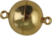 Rayher Magnetic Clasp Extra Strong 14 mm Diameter Gold-Plated