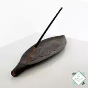 Hand Crafted Wooden Incense Holder Kithul Wood Incense Ash Catcher
