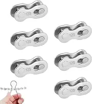 Chain Joint - Quick Link Connector, Pin, 6pcs Heavy Duty | Cycling Accessory Part Supplies for 6/7/8/9/10/12 Speed Chain, Built for Longevity & High Performance.