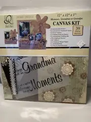 Quick Quotes Moments Grandma Or Grandpa Canvas Kit 12X12