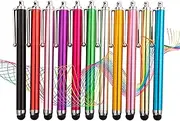 Pritify Stylus Pens for Touch Screens Compatible with iPad, Tablets, iPhone, Samsung Smartphones, Kindle Tough, Compatible with All Universal Touch Screen Devices, Pack of 10, Mix Colours