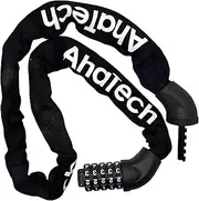 AHATECH Bike Lock | 5-Digit Combination | Anti-Theft | Scooter Lock | Heavy Duty (Chain Lock)