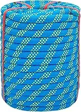 Climbing Rope 3/4 in x 150 Ft Blue Bull Rope Polyester Braided Arborist Rope 48 Strands Climbing Rope for Adults for Tree Pulling,Nautical Rigging Rope Rope Swing for Tree