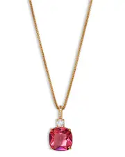 Nadri Macaron Cubic Zirconia Clear & Color Cushion Pendant Necklace, 16-18