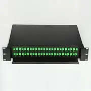 48 Port SC FC LC Pigtail ODF 2U 48 Multimode Single Mode Fiber Optic Terminal Fiber Patch Panel (Color : Customized Multimode)
