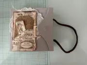 Handmade Junk Journal Journaling Scrapbook Book Vintage Hand Made Tim Holtz 6x6