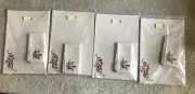 8 Longaberger Holly Bells Reversible Placemats & 8 Napkins FOUR SETS OF 2 (NIB)